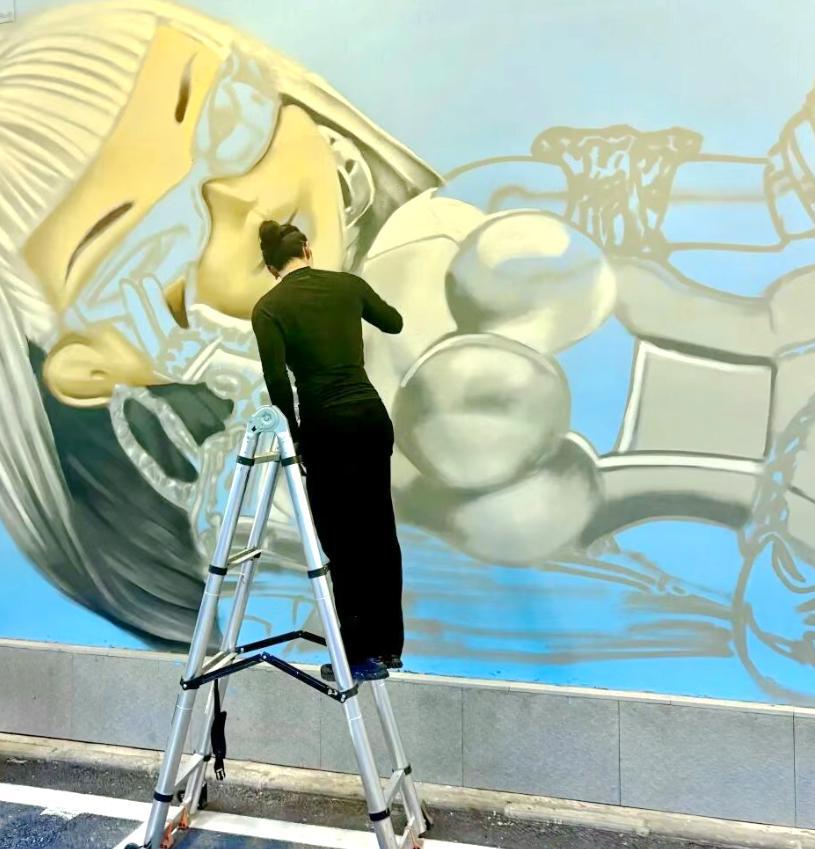 江汉新晋网红涂鸦墙潮范与乡情拉满(图1)